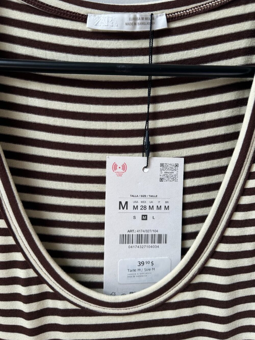 ZARA Stripped Ruffle Mini Dress - Picture 5 of 5